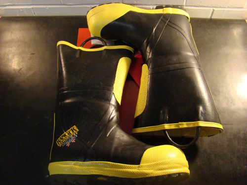 Ranger firewalker btr5128-130n,firefighter boots, mens 13n, blk/ylw, 16&#034;,/6fl/ for sale