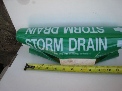 7 marking service   storm drain  style c 2-3/8 x 3-1/4 for sale