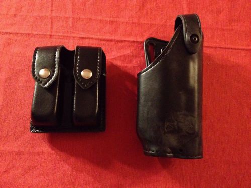 Glock 23 leather holster safariland light trl for sale