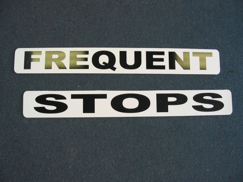 FREQUENT STOPS Magnetic Vehicle Signs to fit car truck or VAN SUV MAIL COURIER