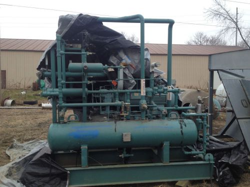 80ton gas cooling skid w/frick rxf30h rotary screw comp 100hp, 187cfm (r-507) for sale