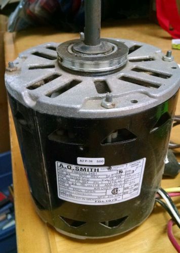 Used A.O. Smith 3/4 HP Reversible Electric Motor F48SQ6L34B1, 115V 1075 RPM 3SPD