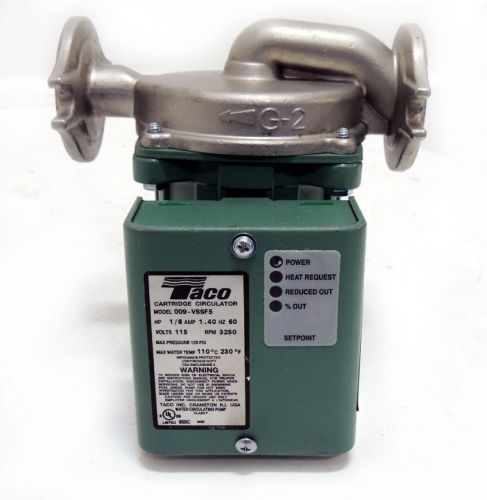 Taco 009-VSSF5 Hot Water 1/8 HP Circulator Pump Stainless Variable Speed /Flange