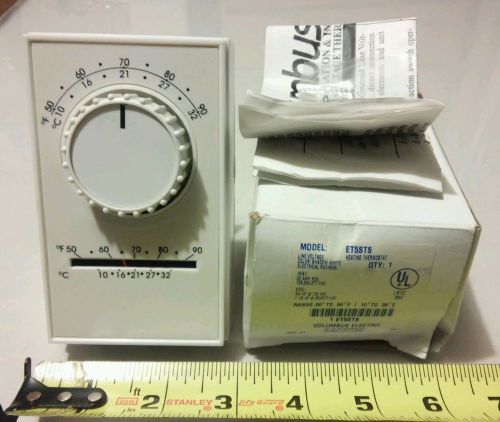 Manual thermostat heat cool amp white model et5sts columbus electric christmas for sale