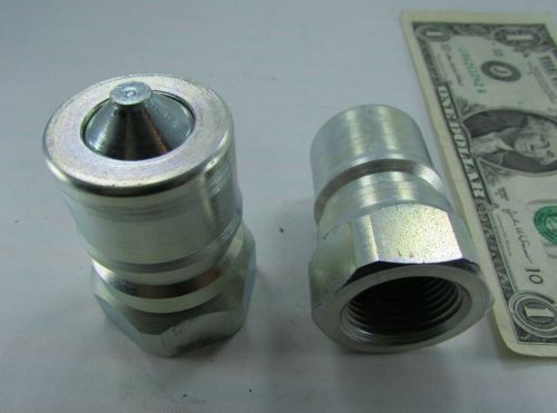Lot 2 snap-tite 3/4&#034; npt hydraulic hose coupler nipples, 4000 psi 72n12-12f, new for sale