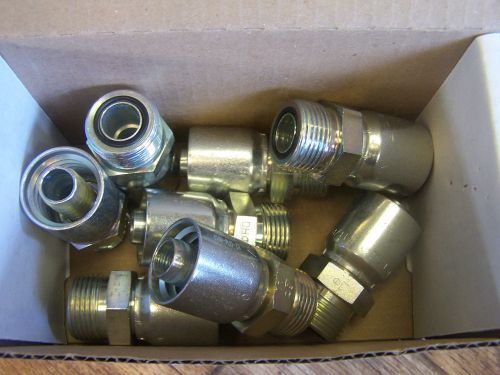 Eight goodyear hydraulic 5/8&#034; male fittings b2-ofm-1012, # 14730-1012 for sale
