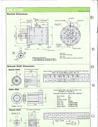 New Eaton ME4100 Motor