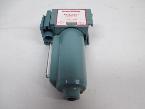 New schrader bellows 4439 2000 250psi 1/2 in pneumatic filter d223723 for sale