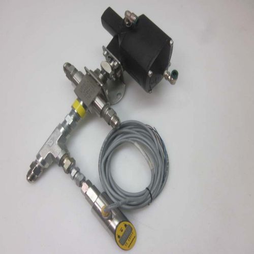 Swagelok 153 da pneumatic double acting actuator w/ ss-45xf8-53d valve &amp; sensor for sale