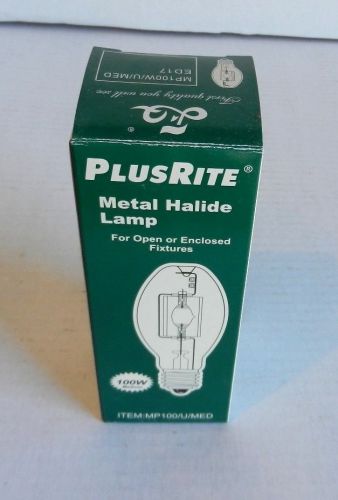 Lot of Four Brand New 100W PlusRite Metal Halide Lamp Light Bulbs MP100