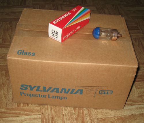 24 Sylvania GTE Projector Lamp Light Bulb CAR 150W 120V AVG CAR Blue Dot Top VTG