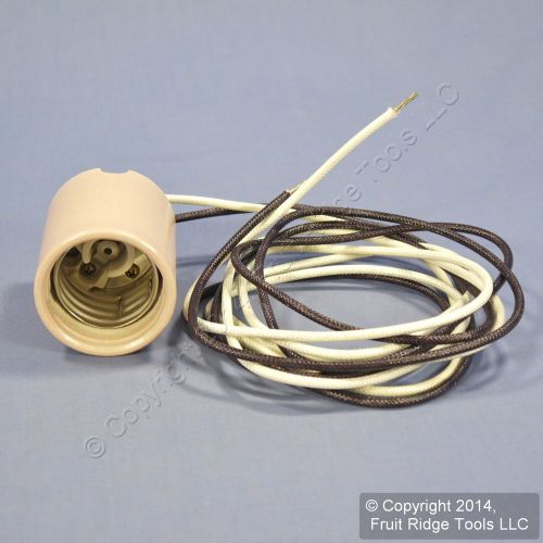 Leviton Porcelain Lampholder HID Metal Halide Lamp Light Socket 60&#034; Leads 8751