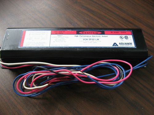New no box advance vcn-2p32-lw high performance ballast for (2) f32t8, 277 volt for sale