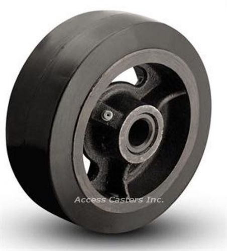 8prc82 8&#034; x 2&#034; mold on rubber on cast iron wheel, 500 lb capacity, 2-3/16&#034; hub for sale