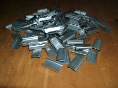1/2&#034; open stainless steel banding  clips (100 pieces) for sale