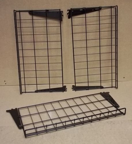 Wire racks 24in x 13in with brackets lot of 3 for sale