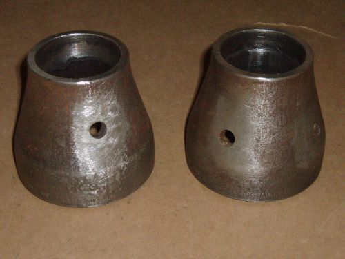 3 x 2&#034;  Concentric Bell Reducer Pair (2) - Weld In steel, heavy wall ~.200&#034;