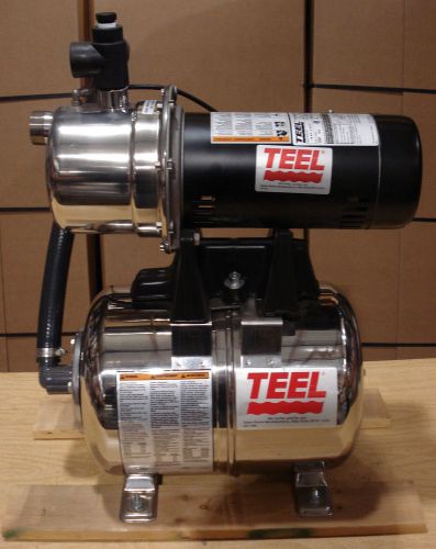 Teel jet pump tank system 4rj37 3/4hp 115v 230v 1ph 60hz 3450rpm dayton well new for sale