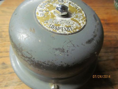 Vintage edwards 340 adaptabel audible signal vibrating alarm bell 24v for sale