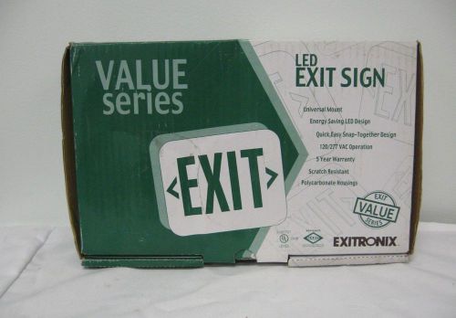 Exitronix 120 / 277 VAC Snap On Exit Sign Red Led