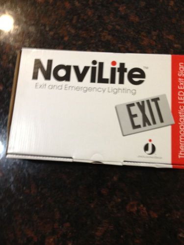 NaviLite Thermoplastic LED Exit Sign - NXPB3RWH
