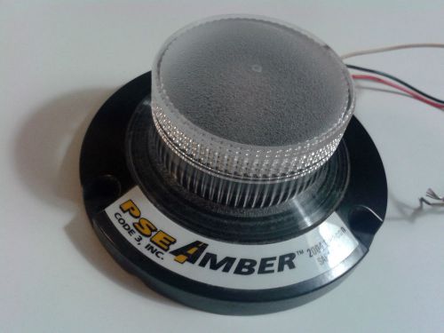 Code 3 / pse amber 2004ah led warning beacon 12-48v? for sale