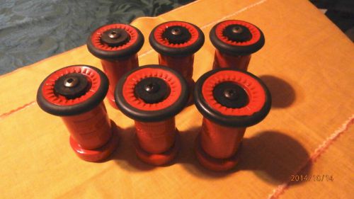 6-fire hose nozzles  fits 1 1/2 inch fire hoses for sale
