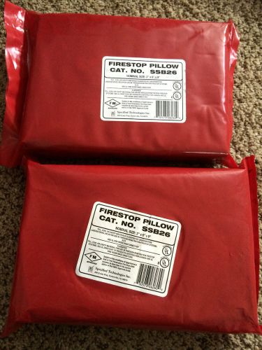 Qty (2) ssb26 specified technologies firestop pillows 2&#034;x6&#034;x9&#034; for sale