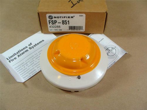 New notifier model fsp-851 432288 smoke detector head / fire alarm system head for sale