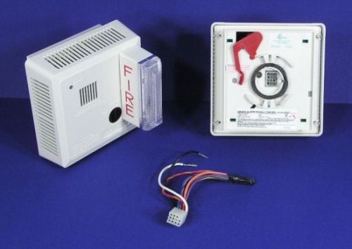 * gentex 7139cs-w photoelectric smoke alarm detector + strobe light  7139csw * for sale