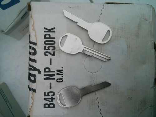 taylor by ilco key blanks b45 fits GM secondary key lot of 20