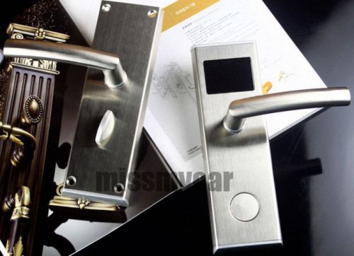 Rfid card keyless door access control lock with deadbolt latch+2emergency keys(a for sale