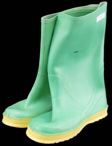 Bata hazmax 17&#034; size 15 chemical strapper rubber pvc overboot boots z41-pt99 for sale