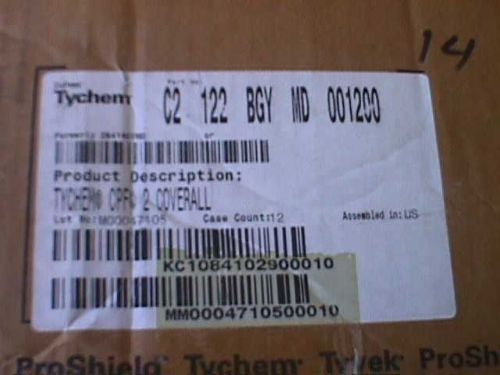 Dupont Tychem Coveralls CPF2 - Size Medium - Case of 12,EBOLA 1994