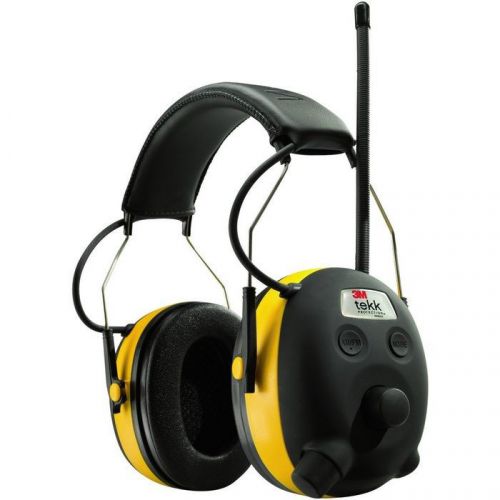 3M/Peltor 90541 Digital Work Tunes Radio Earmuffs Black/Yellow AM/FM NRR22