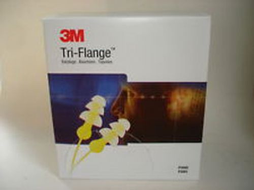 3m tri-flange reusable earplugs corded- nrr26- box of 100 for sale