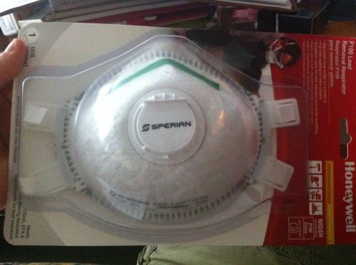 2 honeywell saf-t-fit plus p100 disposable respirators with exhalation valve for sale