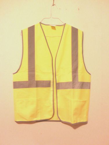 Safety Vest Class 2 level 2 M florescent  yellow with pockets lot#0210