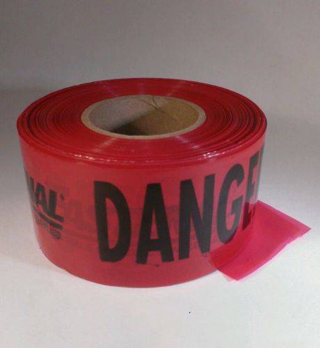 DANGER Safety Security Tape Fastenal Red Halloween construction safety sign