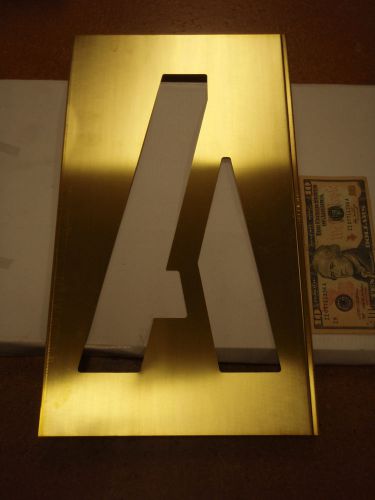 33 Piece: Brass Interlocking Stencil , Letters, 12&#034; Height, 5&#034; Width !50D!