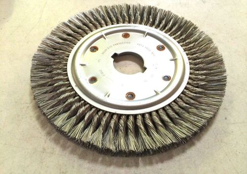 NEW USA 12&#034; X 2&#034; KNOTTED WIRE WHEEL GRINDER BRUSH STAINLESS STEEL #81862