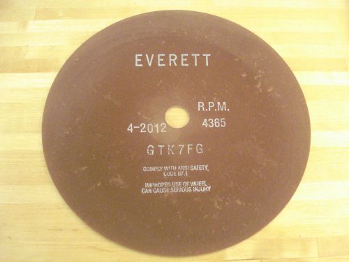 Everett GTK-7FG Fiberglass Reinforced Cutoff Wheels, 14&#034;, Dry Cut, Qty: 10 (8B)