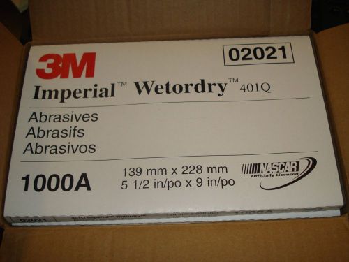 3M Imperial Wetordry Abrasive Sheets 5-1/2&#034; - 9&#034; 02021 QTY 50 Sheets |KR1|