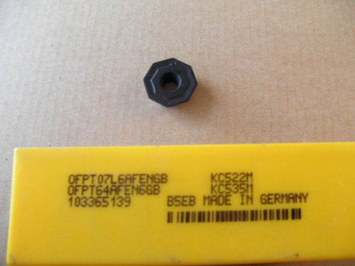 10 kennametal inserts new ofpt64afen6gb ofpt07l6afengb kc522m kc535m for sale