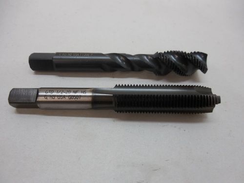 2 1/2&#034;-20 taps greenfield 1 straight 1 spiral 3fl machinist toolmaker new for sale