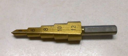 USA Shipping - Metric 4 6 8 10 12 mm step drill