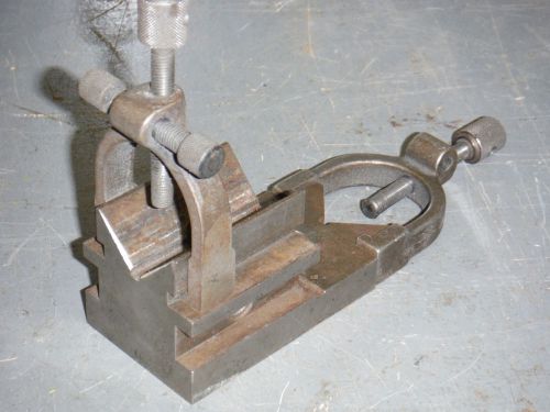 Vintage brown and sharpe no. 745 v block set with clamp machinist tooling for sale