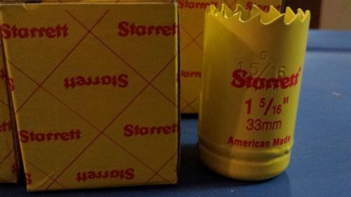 9 new starrett  1 5/16&#034;&#034; hole saw 33mm  vh0156 edp55090, lot of 9 for sale