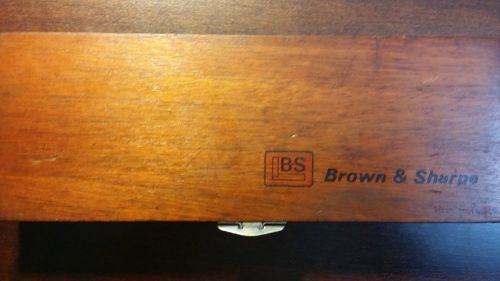 Brown and Sharpe 599-579-5 Dial Caliper Wooden Box