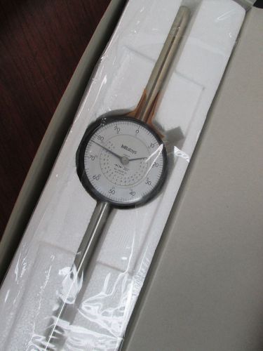 New mitutoyo 2&#034; travel dial indicator w/ flat back 2424fb-10 for sale